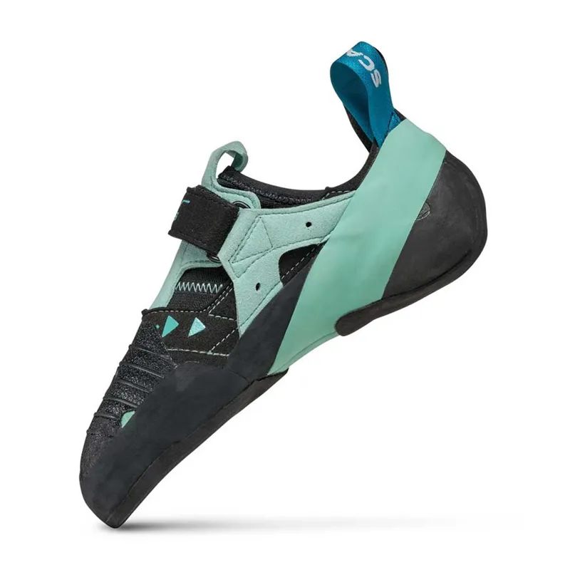Scarpa Womens Instinct VS Climbing Shoes - Black-Aqua-3